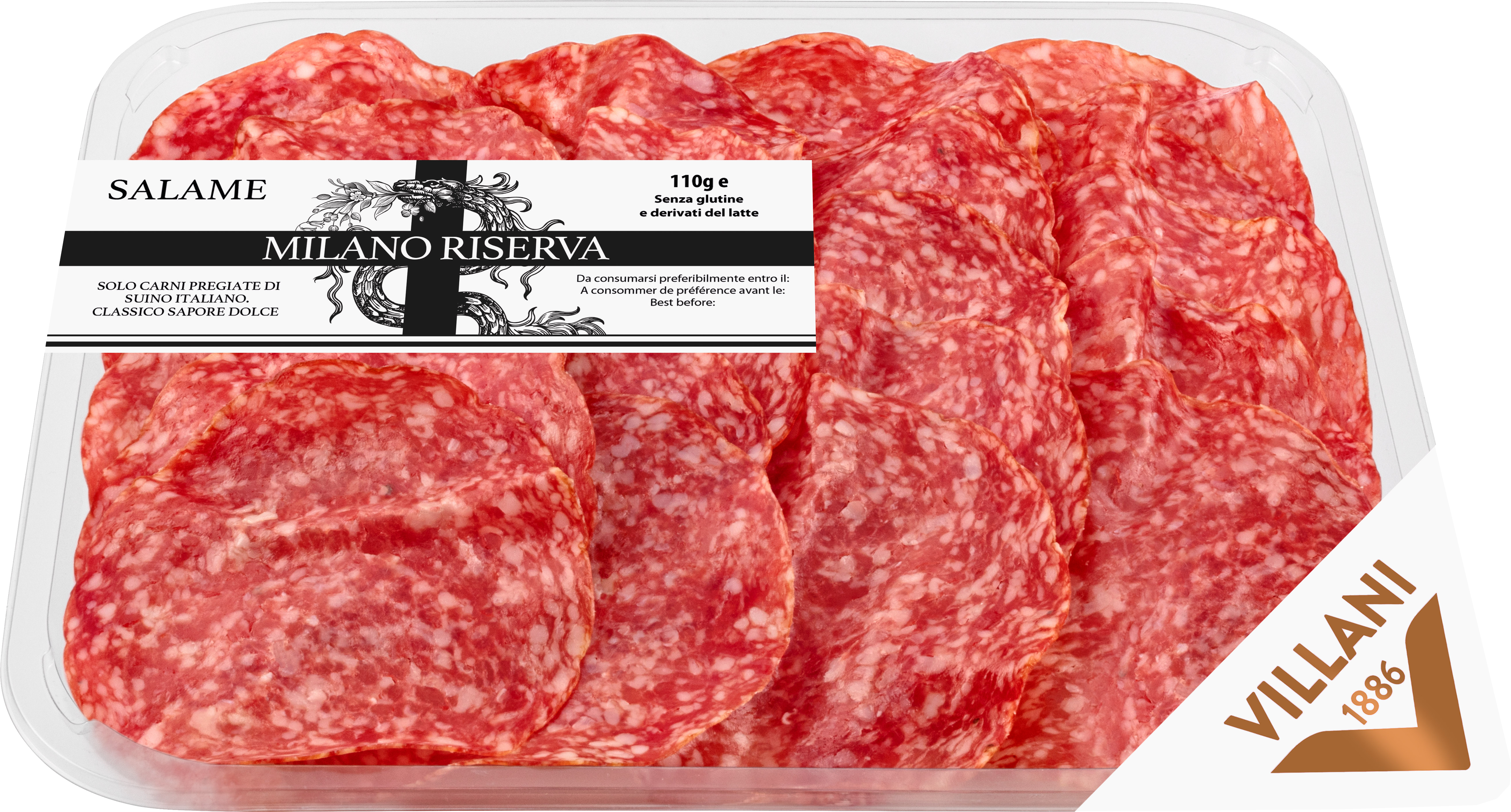 Sliced Salame Milano 110g