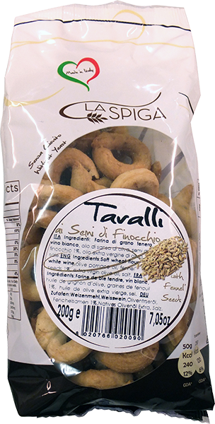 Taralli Al Finocchio 200g LA SPIGA