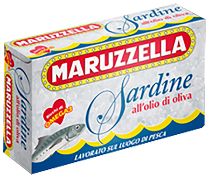 Sardine All'Olio D'Oliva (Pacco Da 12 Scatolette A Strappo x 120g) MARUZZELLA (2/Cassa)