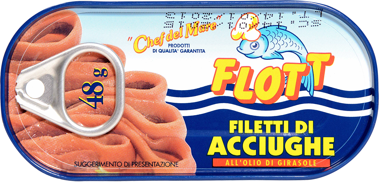 Filetti Di Acciughe In Olio D'Oliva 48g (SGOCC. 26g) FLOTT