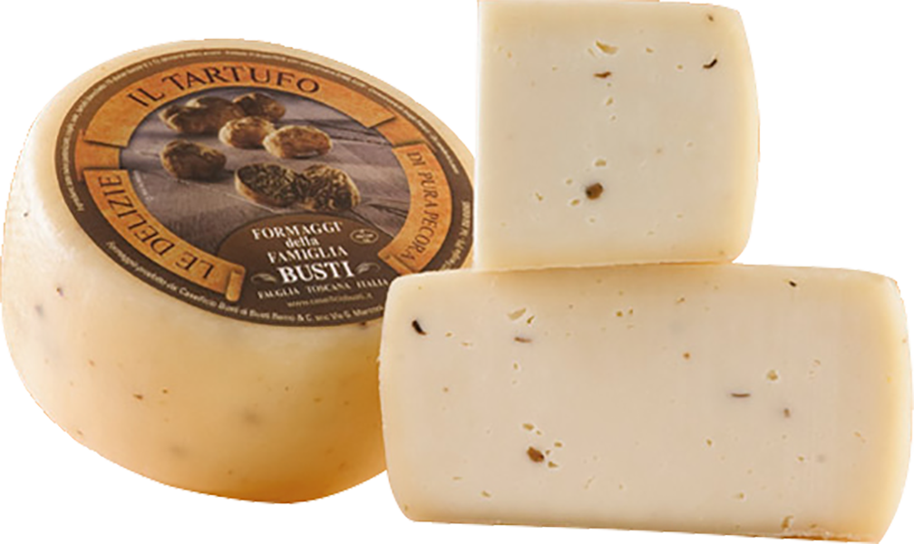 Pecorino Con Tartufo (1kg approx.) Sottovuoto CASEIFICIO BUSTI