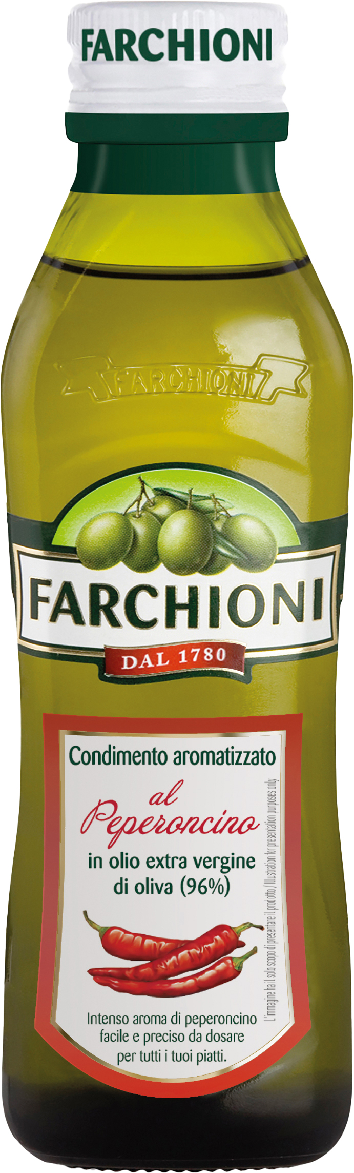 Olio Extra Vergine di Oliva Aromatizzato al Peperoncino 250ml FARCHIONI