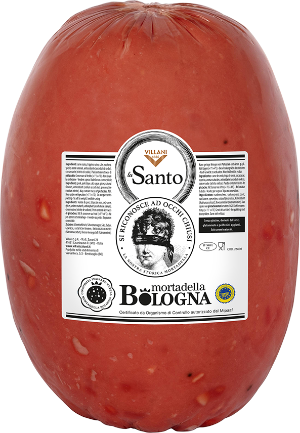 Mortadella La Santo I.G.P. Grande (8kg approx.) VILLANI