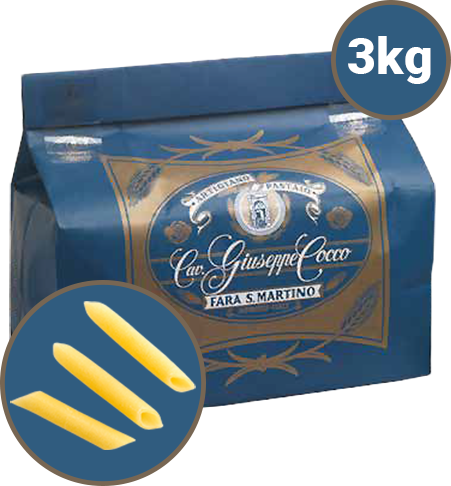 Penne Lisce Trafila Ruvida Linea Ristorazione 3kg PASTIFICIO COCCO