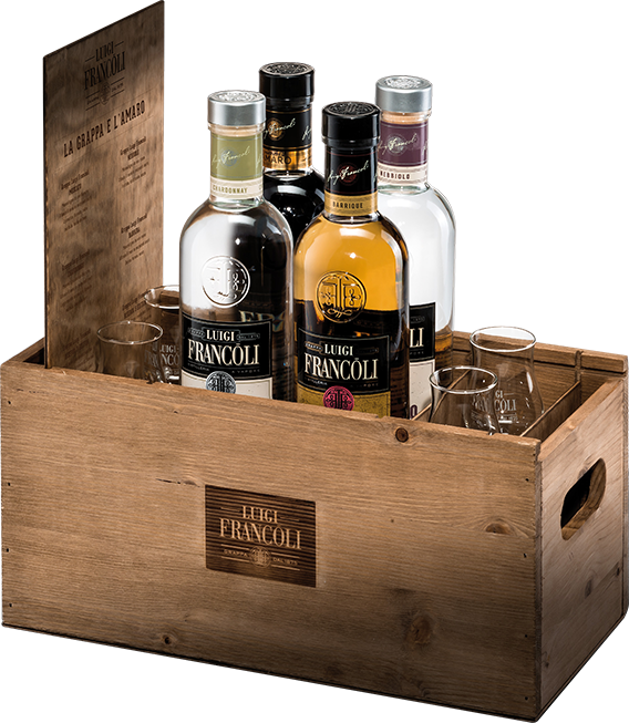 Maria Maddalena Box (3 Grappa + 1 Amaro) FRANCOLI