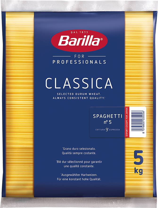 Spaghetti No. 5 Classic Professionals 5kg Barilla