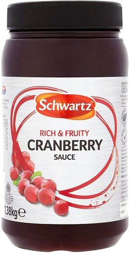 Cranberry Sauce 1.3kg SCHWARTZ