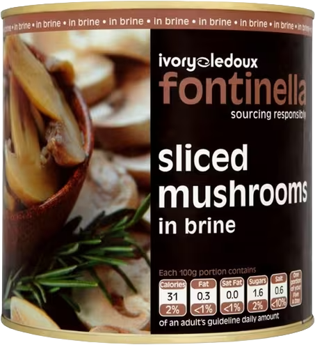 Sliced Mushrooms 2.5kg FONTINELLA