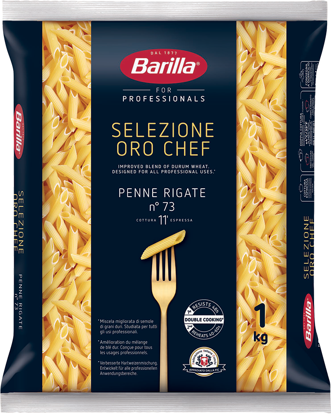 Penne Rigate No. 73 Oro Chef Professionals 1kg Barilla