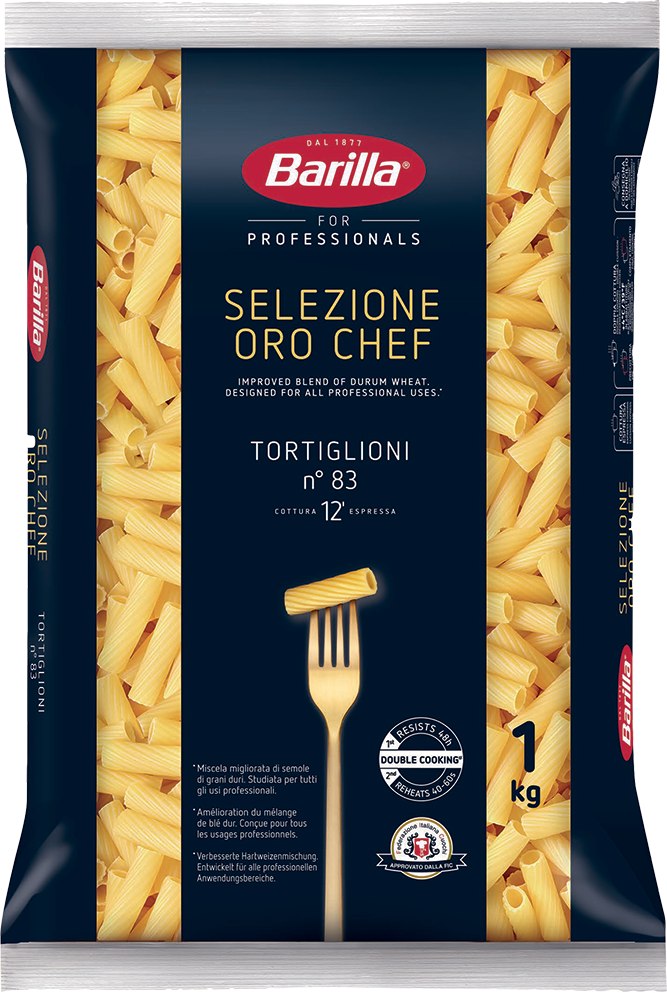Tortiglioni No. 83 Oro Chef Professionals 1kg Barilla