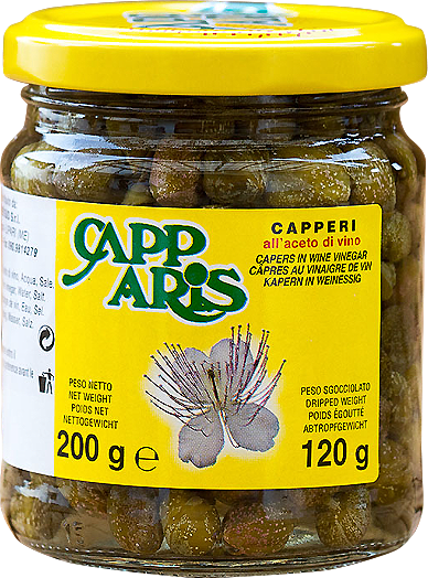 Capperi in Aceto Occhiellino 200g ITALIANA CAPERS