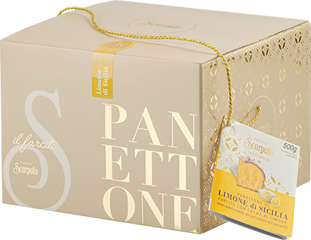 Panettone Limone Di Sicilia 500g (Scatola Beige) SCARPATO