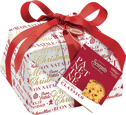 Panettone Classico (Incarto a Mano Bianco) 1kg SCARPATO