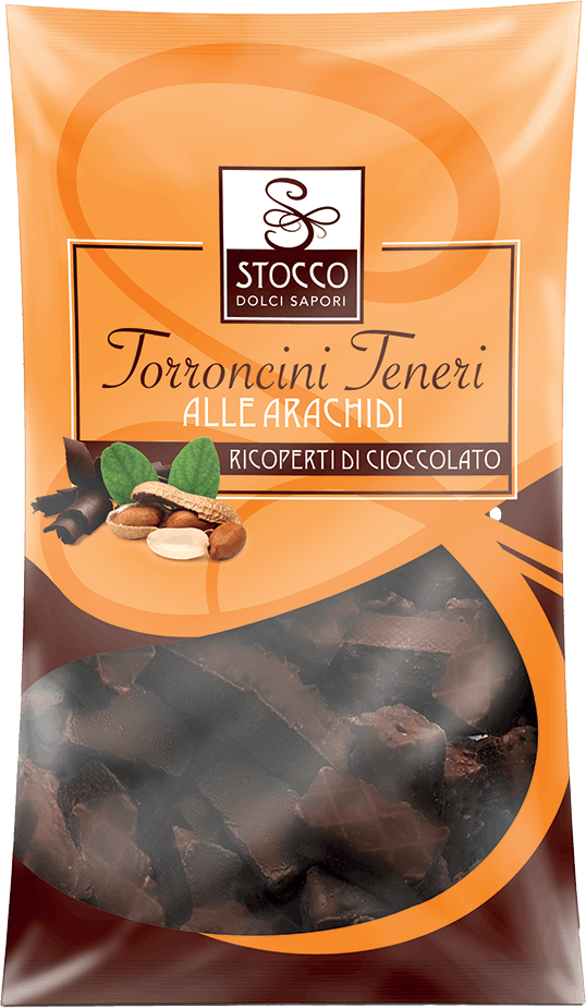 Torroncini Teneri alle Arachidi Ricoperti di Cioccolato 130g DOLCIARIA STOCCO